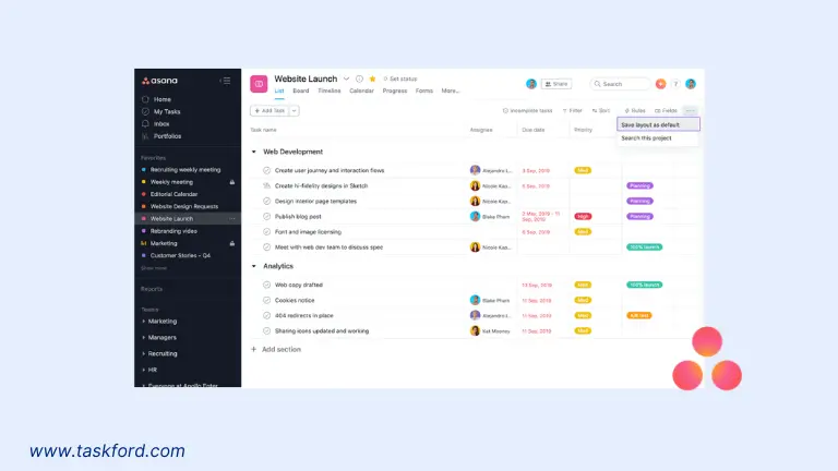 Microsoft Project Alternative - Asana