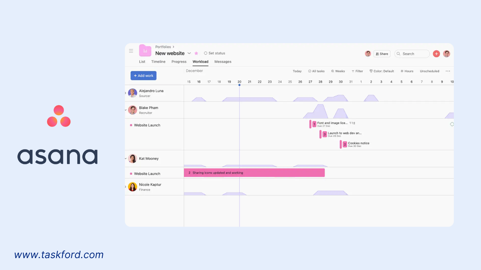 Asana Workload Management