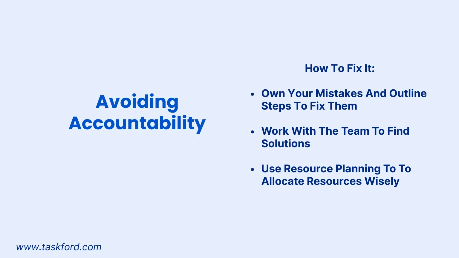 Leadership Mistake 7: Avoiding Accountability