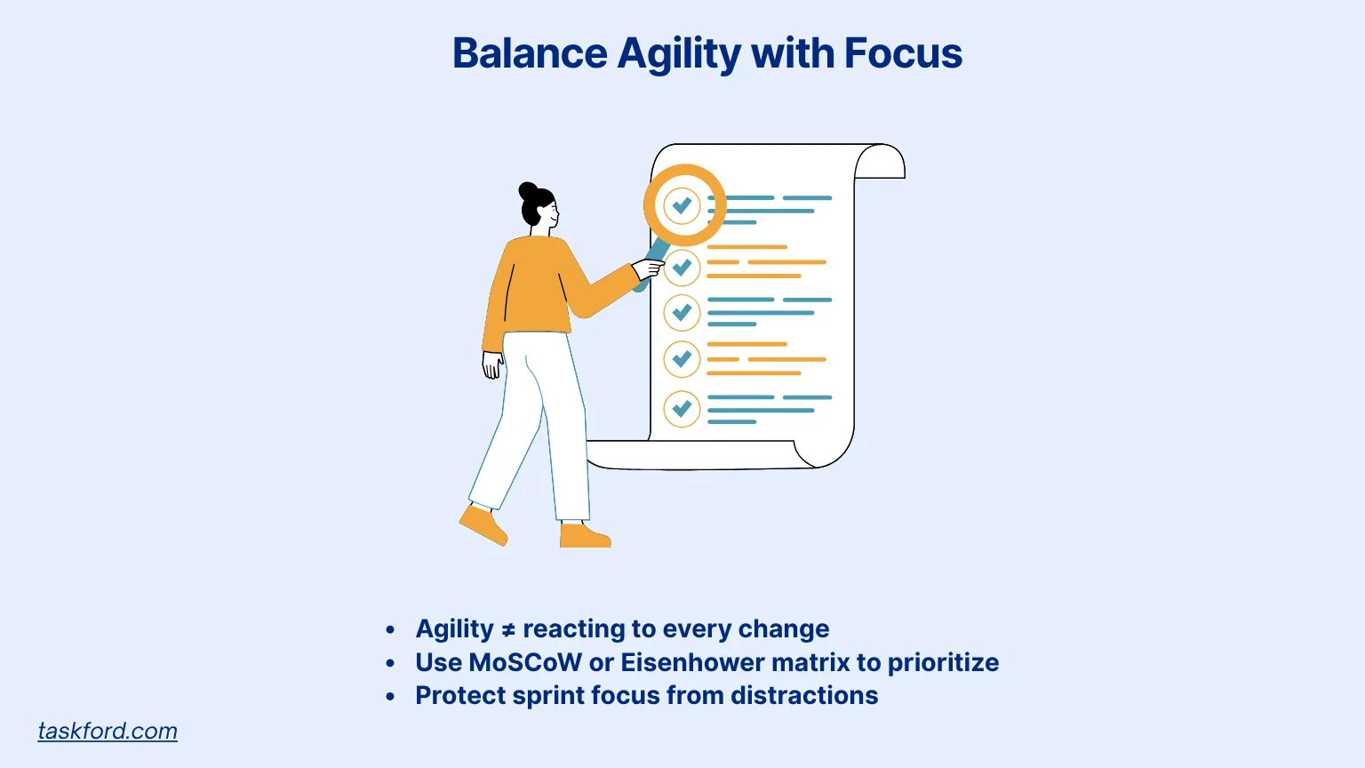 Balance Agility with Focus