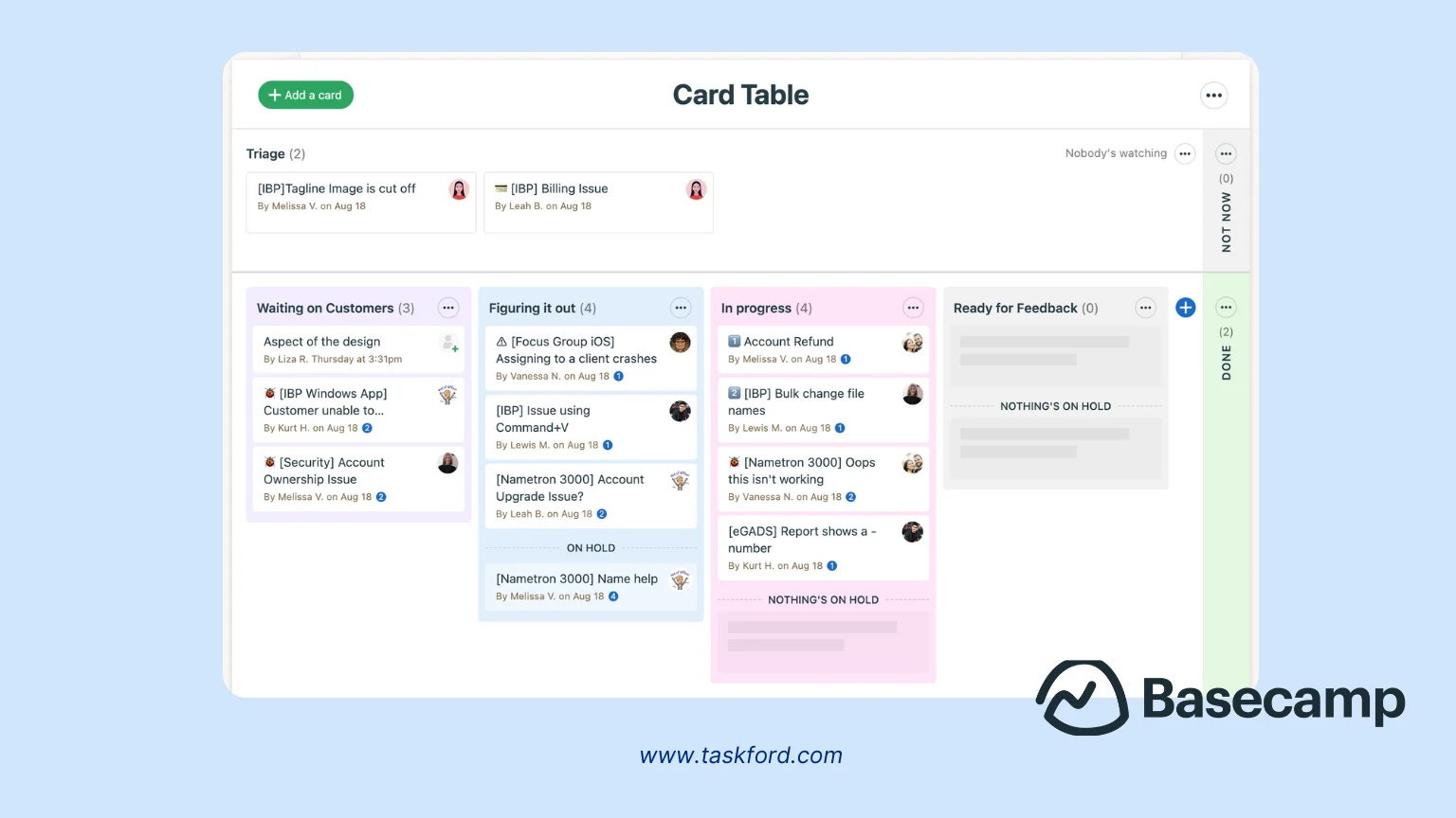 Basecamp -jira alternatives