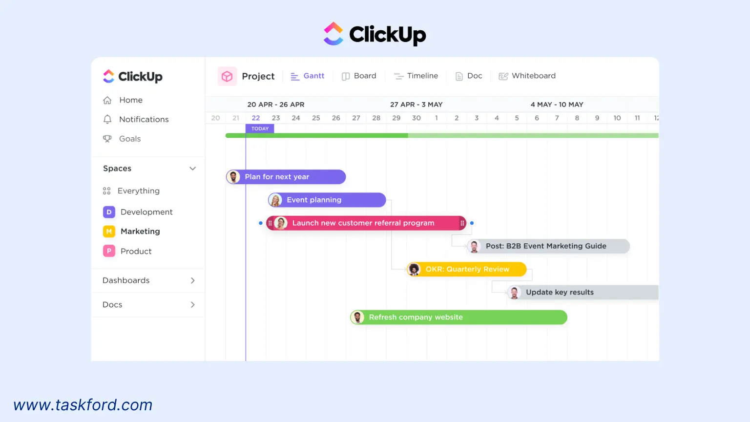 ClickUp for creative teams