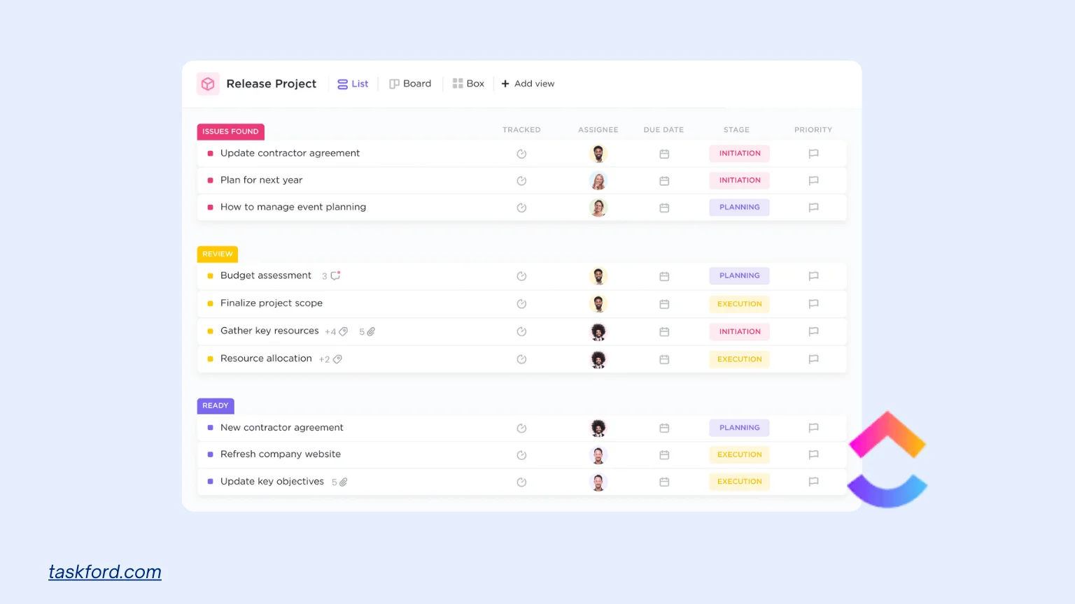 ClickUp Task Management