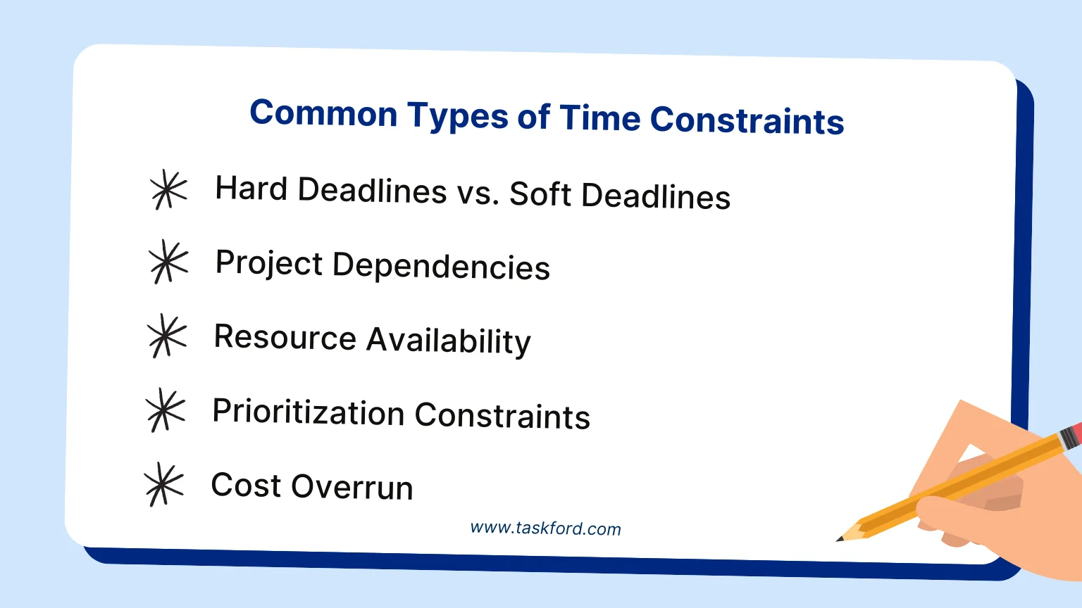 Common Types of Time Constraints in Projects
