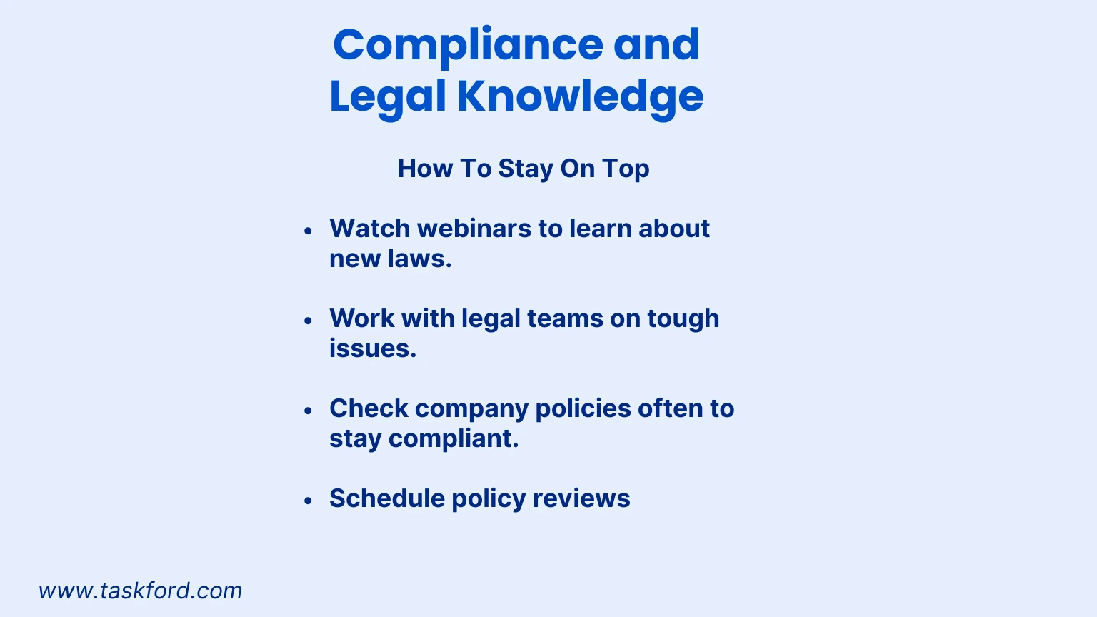 HR Skill: Compliance and Legal Knowledge