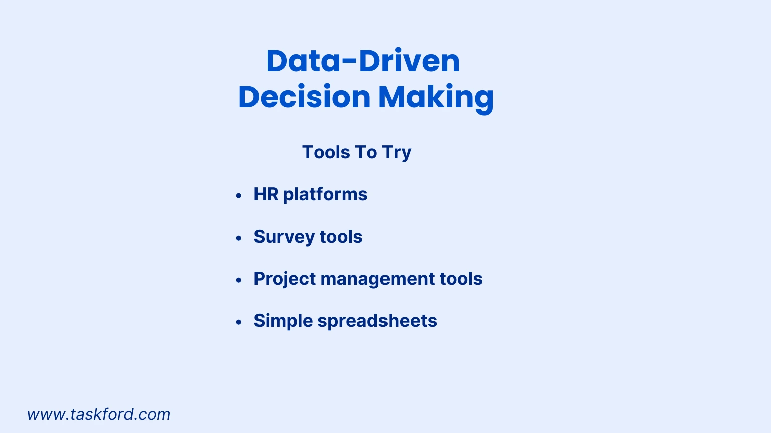 HR Skill: Data-Driven Decision Making