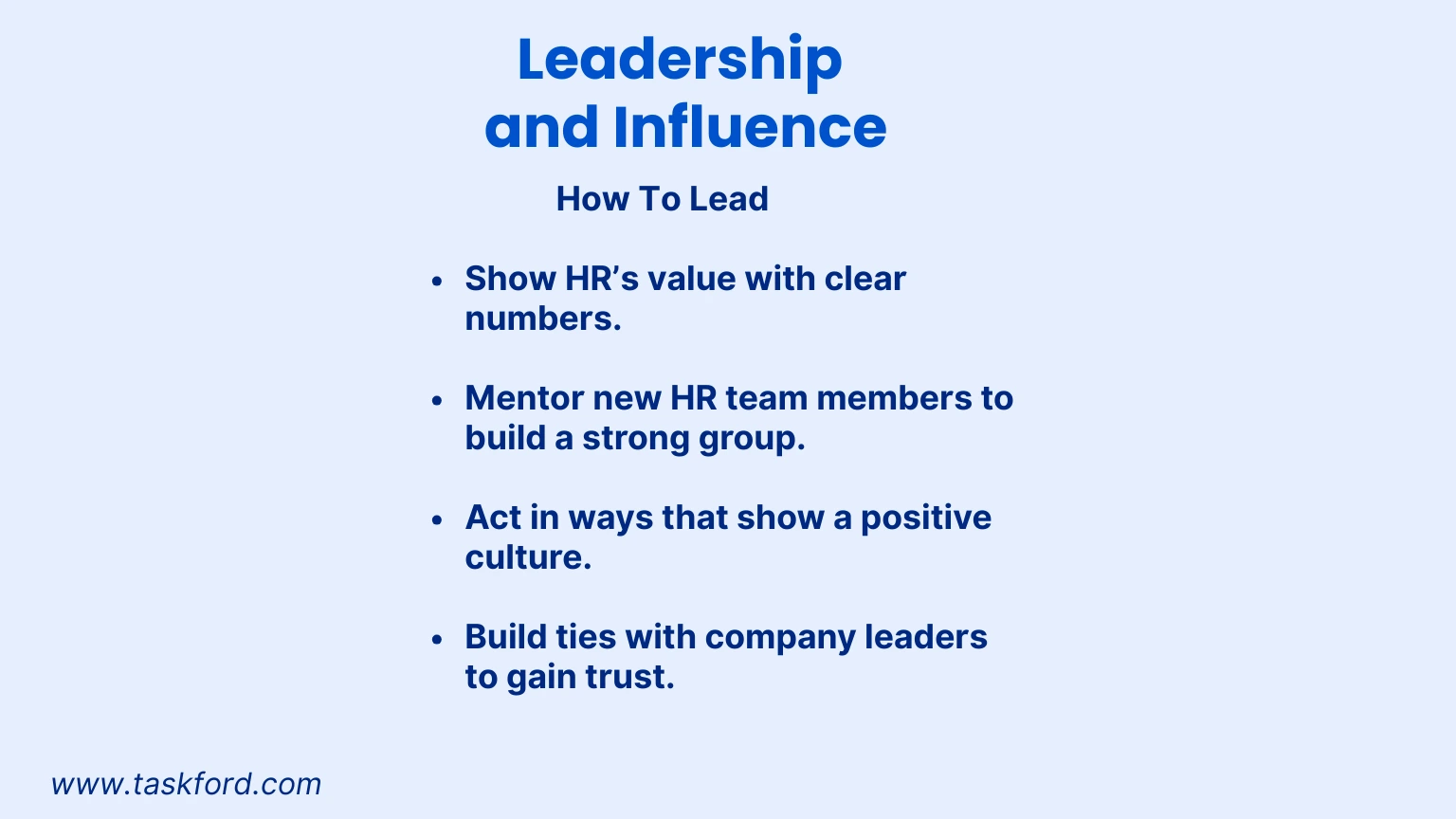 HR Skill: Leadership and Influence