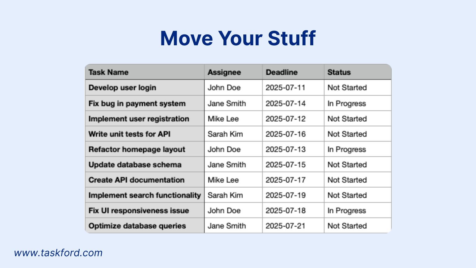 Move Your Stuff