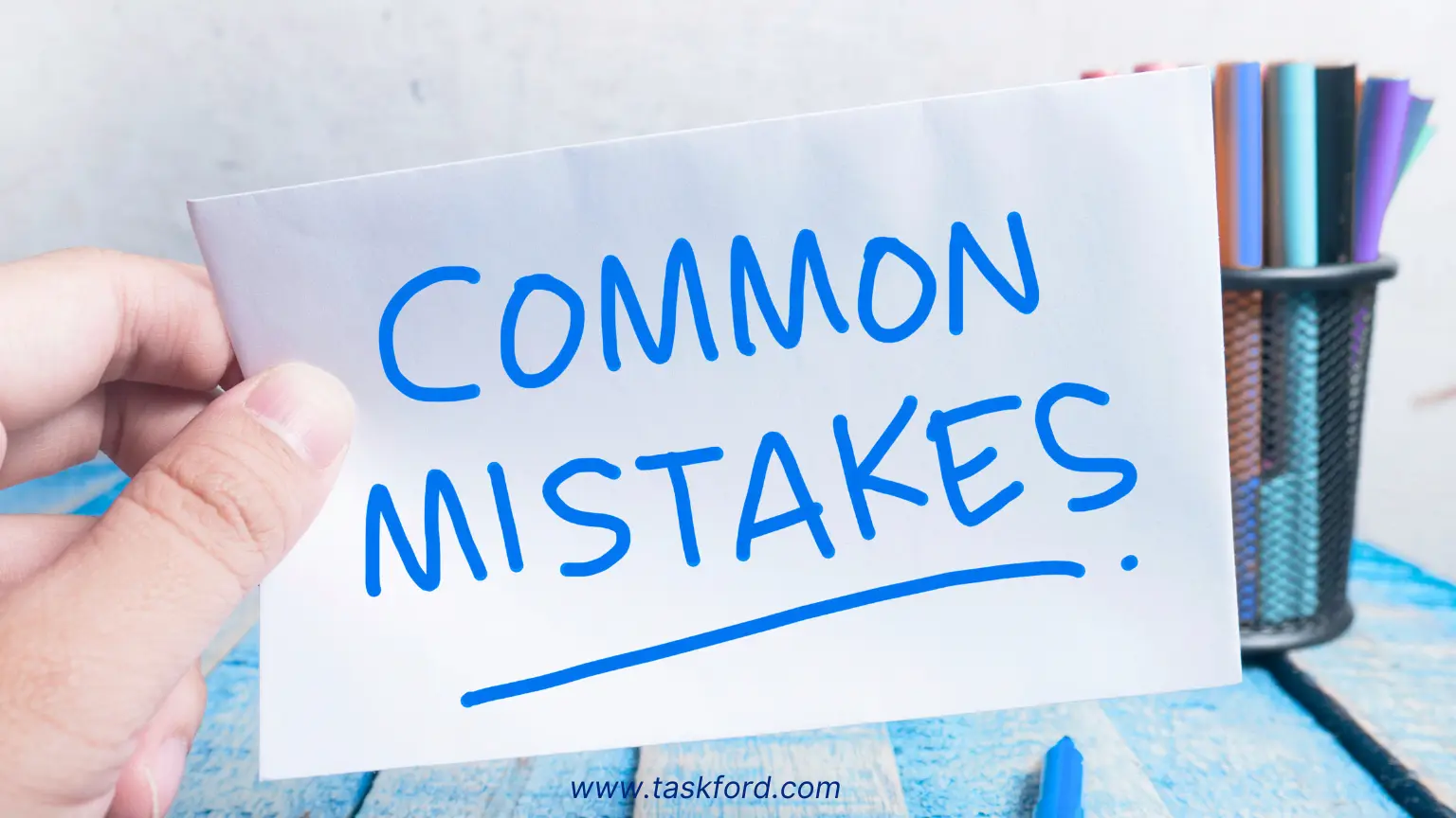 Mistakes when using a resource planning program