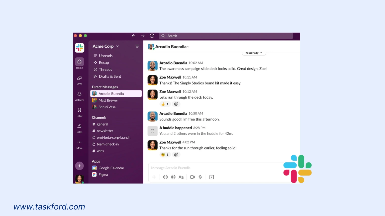 Slack's virtual collaboration tool