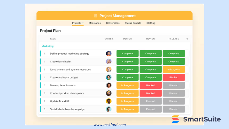 smartsuite - pm tools