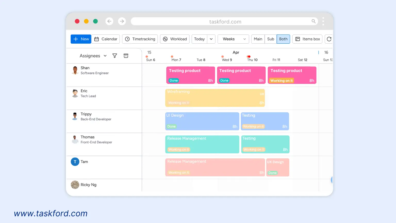 Recurring Tasks - TaskFord