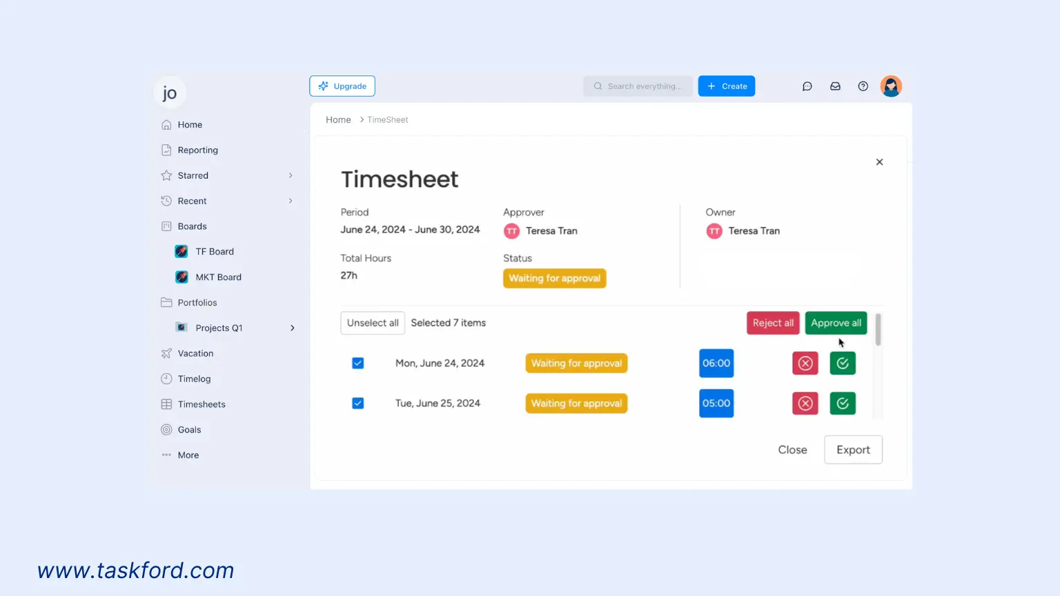 How TaskFord Helps Control the Triple Constraint - Time