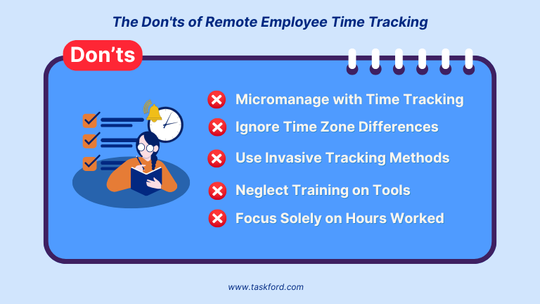 The Don’ts of Remote Employee Time Tracking
