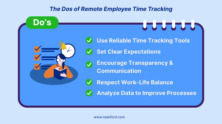 The Dos of Remote Employee Time Tracking