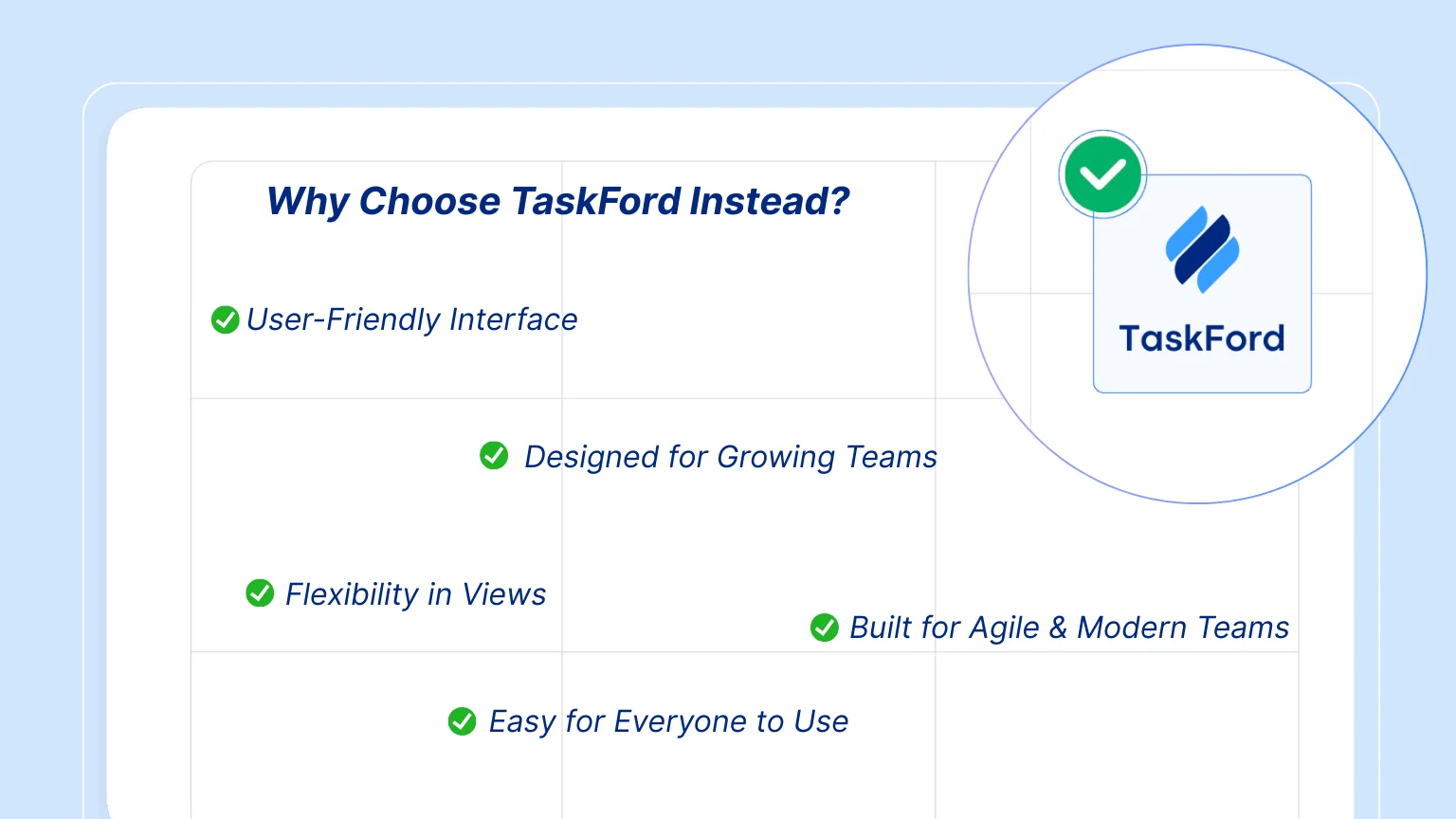 Why Choose TaskFord Instead?