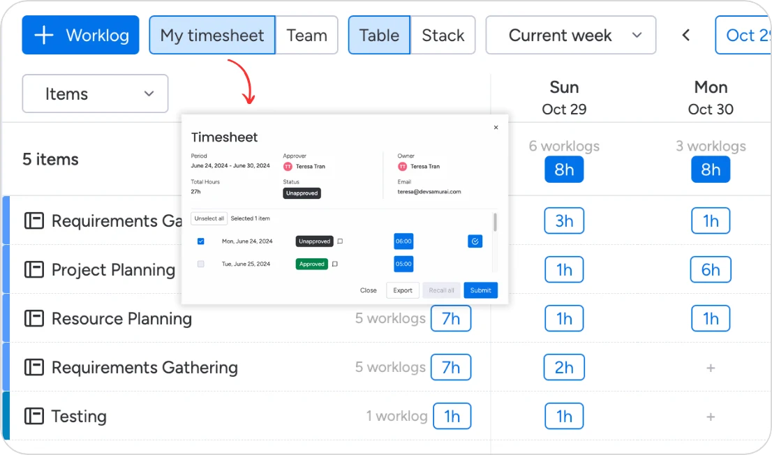 Track Every Moment with Time Tracking & Timesheets